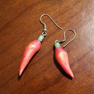 Red Chili Pepper Earrings